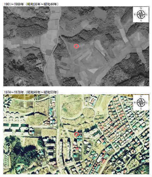 G・A レジデンス 桜台Ⅱ 青葉区桜台：青葉台駅徒歩15分の新築一戸建て全5棟 土地の履歴：古地図・過去の航空写真 (2).jpg