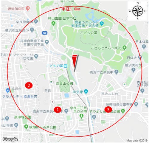 ガルボシティー奈良町2期 子供の国 新築一戸建て全6棟：近隣地価・公示価格.jpg