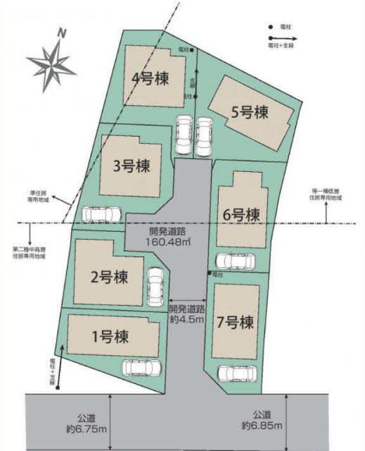 【ブルーミングガーデン東長沼】区画図