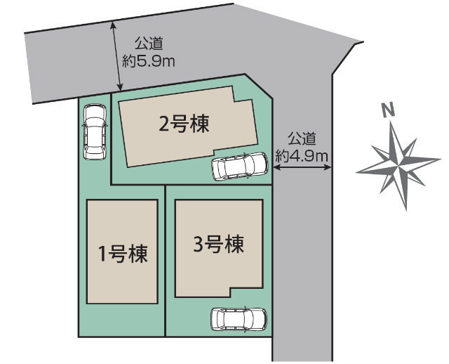 【ブルーミングガーデン稲城市大丸】区画図