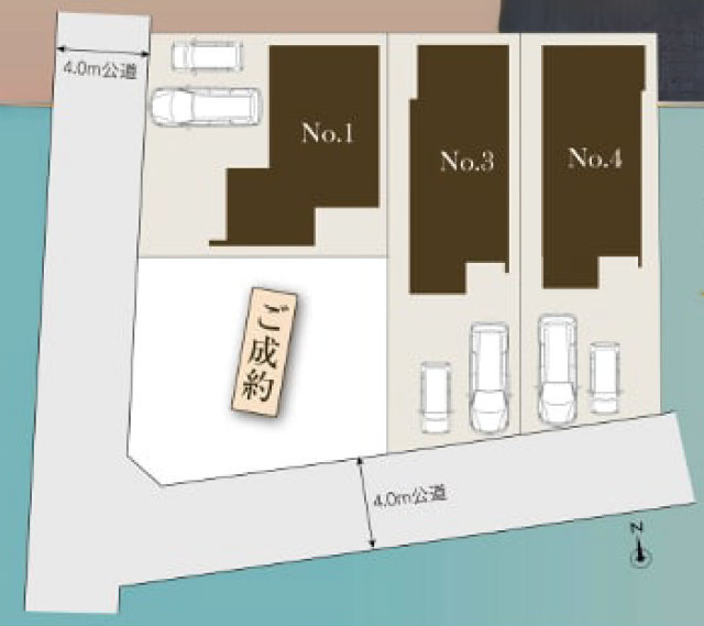 【メルディアの家 上高井戸218④】区画図
