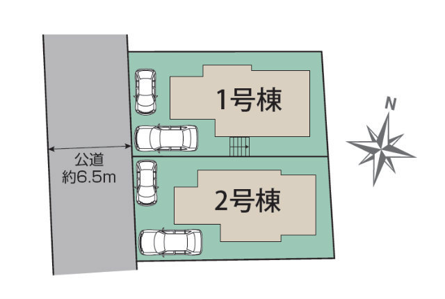 【ブルーミングガーデン五所塚1丁目】区画図