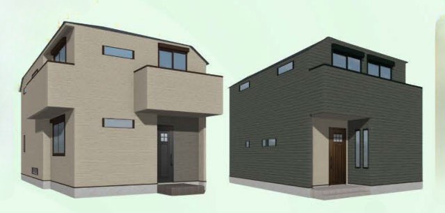 【新築一戸建全7棟｜町田市木曽東1丁目】外観パース