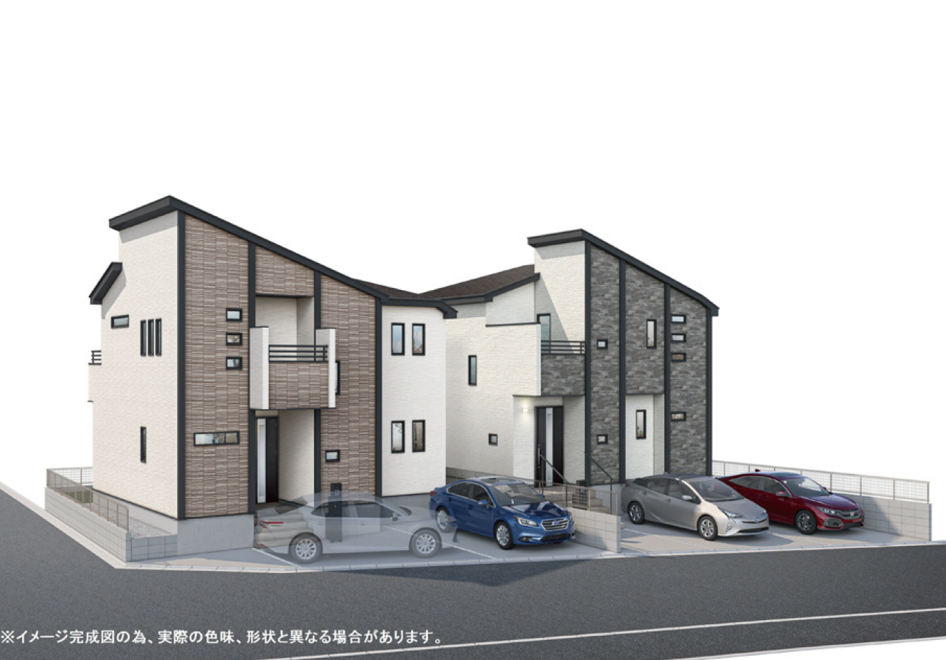 【ハートフルタウン東野川1丁目】外観パース