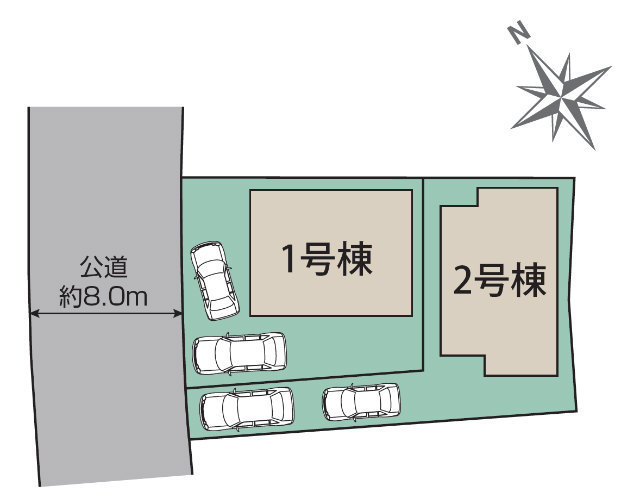 【ブルーミングガーデン青葉区奈良町】区画図