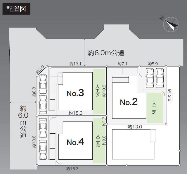 【ワイズヴェリー南つくし野2丁目】区画図