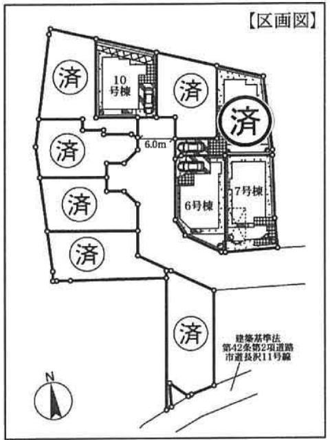 【フォレストタウン長沢】区画図