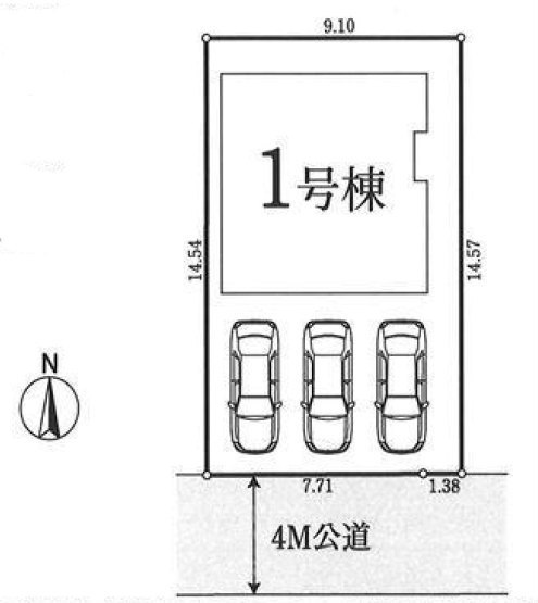 ミラスモシリーズ 富士見町 新築一戸建て 西調布：区画・ 配置図.jpg