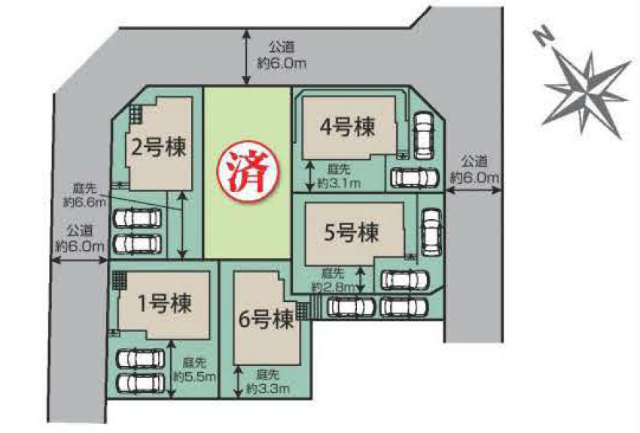 【ブルーミングガーデン図師町】区画図