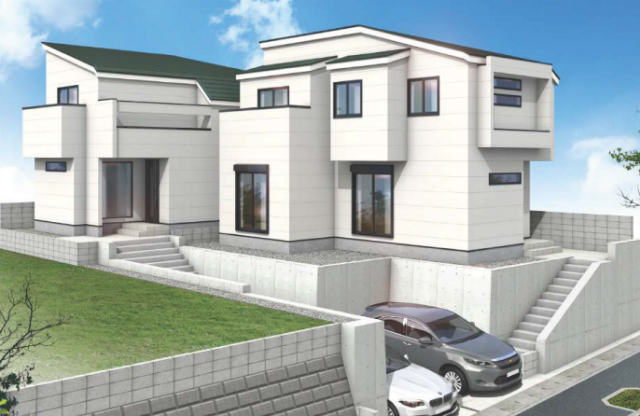【新築一戸建全2棟｜藤が丘2丁目】外観パース