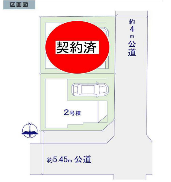 【リガーレ杉並区堀ノ内1期】区画図