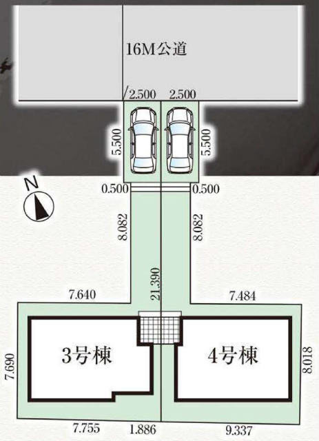 【グラファーレ三鷹市北野9期】区画図