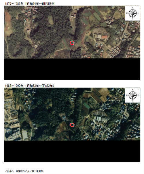 リーブルガーデン三保町 中山駅の新築一戸建て全5棟：土地の履歴：古地図・過去の航空写真 (3).jpg