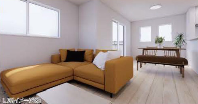 【ルミナスタウン南つくし野】内装パース