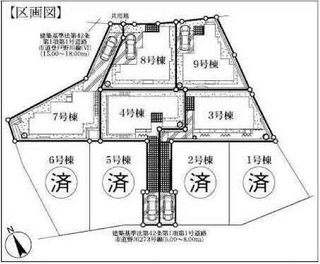 【フォレストタウン西野川3丁目】区画図