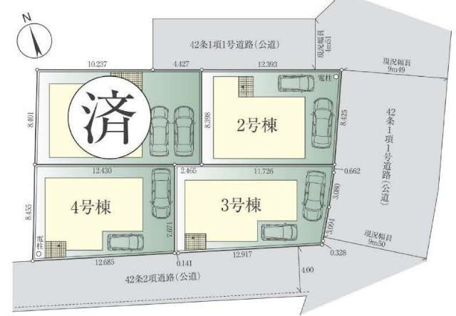 【FiT町田市小山町6期】区画図