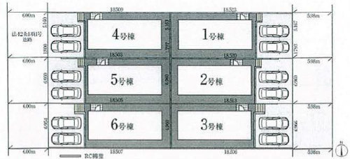 クレイドルガーデン霧が丘 新築一戸建て 十日市場駅 全6棟:区画図.jpg