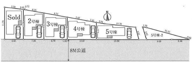 【ミラスモシリーズ稲城市矢野口0930⑤】区画図