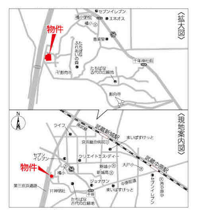 ガルボシティー川崎市高津区野川4期(北野川)地図.jpg