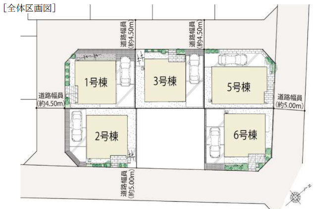 【SEKISUI HOUSE noie 三鷹市大沢】区画図