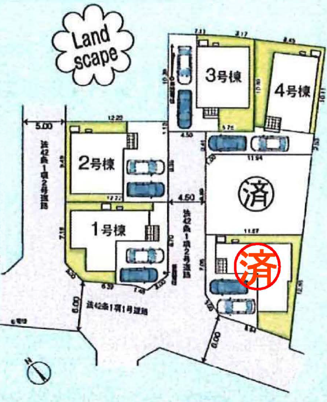 【リーブルガーデン中和泉3丁目】区画図