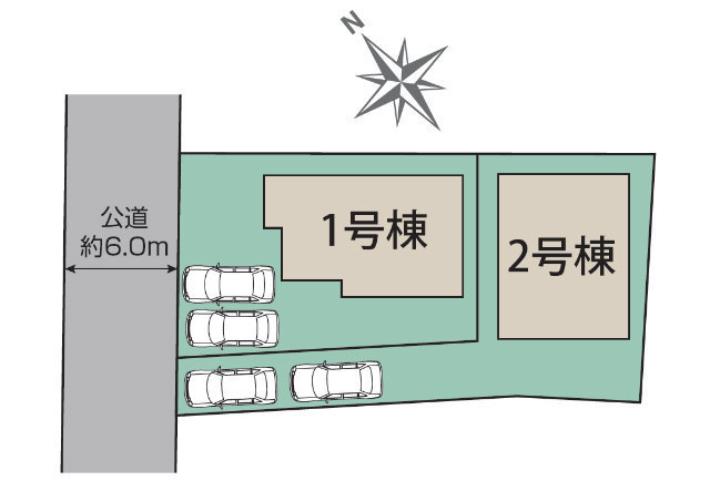 【ブルーミングガーデン平尾4丁目】区画図