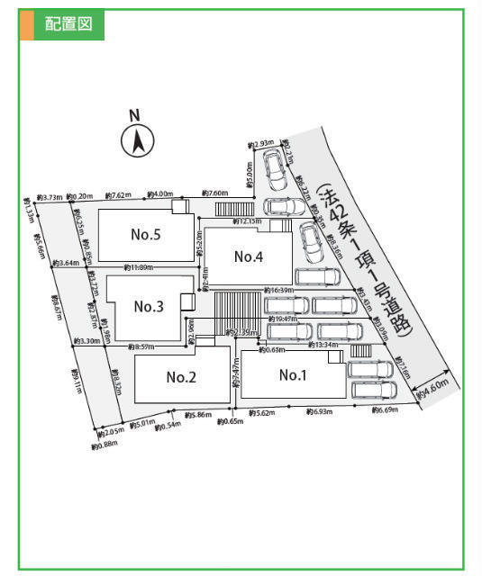 【ニュービルドシリーズ新吉田東1丁目3期】区画図