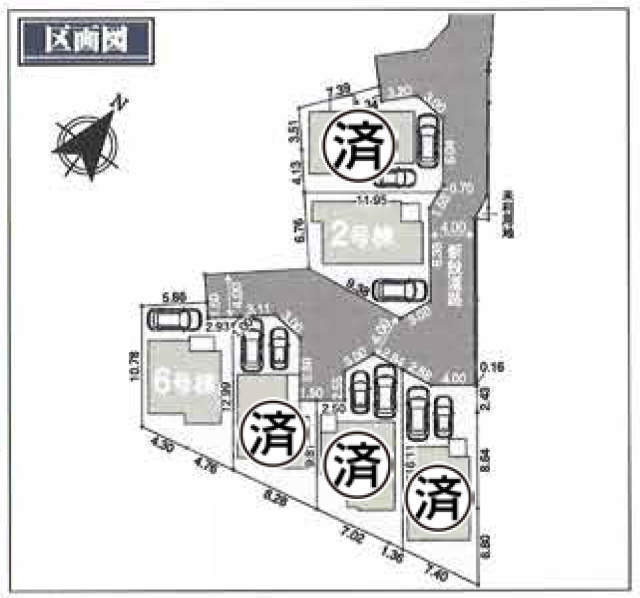 【新築一戸建全6棟｜府中市住吉町Ⅳ期】区画図