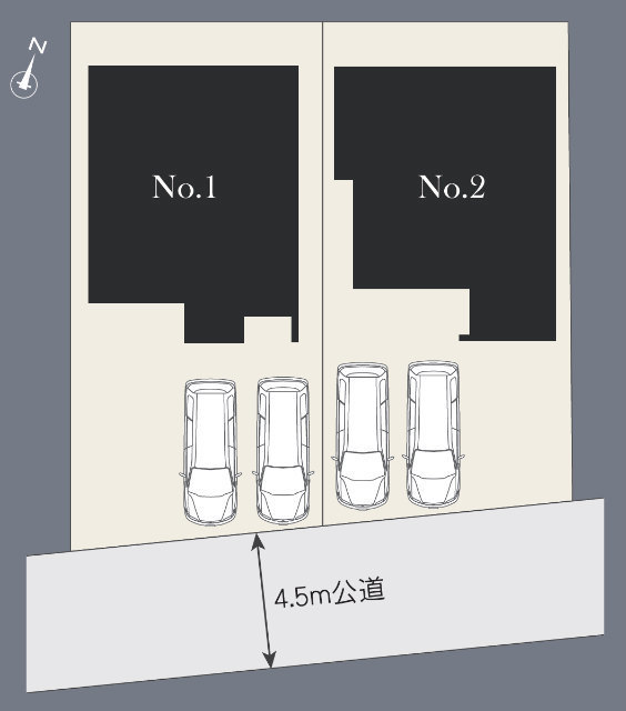 【メルディアの家｜青葉区あざみ野3丁目】区画図