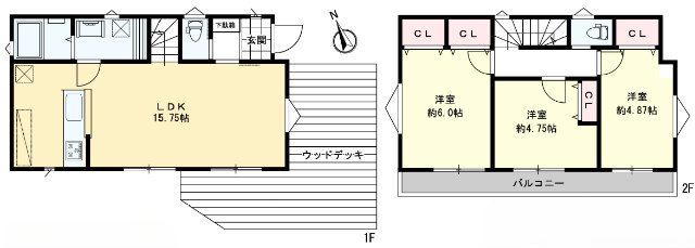 【新築一戸建｜深大寺元町5丁目】間取図