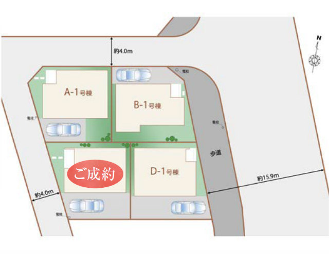 【ハートフルタウン府中市日新町3丁目Ⅰ】区画図