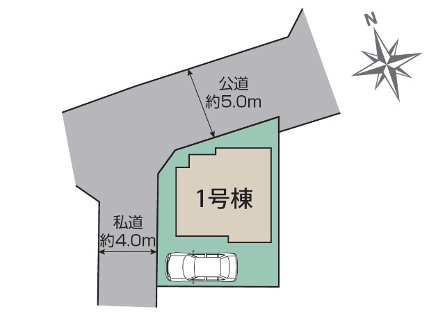 【ブルーミングガーデン三鷹市中原3丁目】区画図