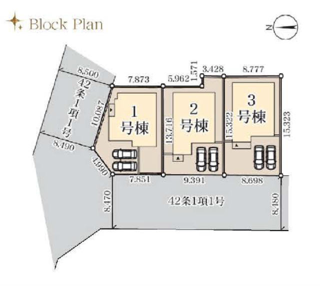 【リーブルガーデン桂台2丁目】区画図