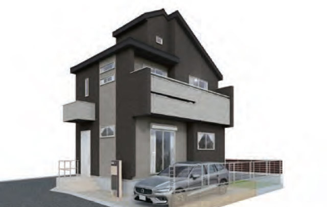 【ブルーミングガーデン三鷹市中原3丁目】外観パース