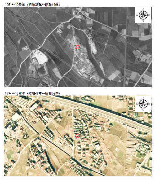 ハートフルタウン府中南町1丁目Ⅱ 分倍河原・新築一戸建て3棟：土地の履歴：古地図・過去の航空写真 (2).jpg