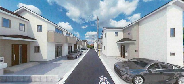 【ハートフルタウン府中市日新町3丁目Ⅱ】外観パース