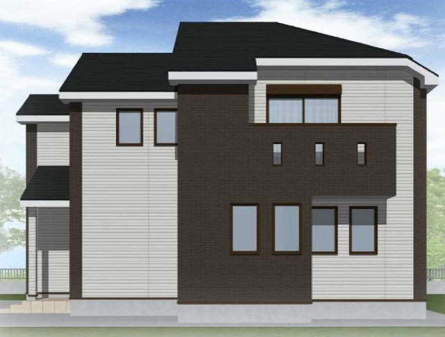 【新築一戸建|横浜市港北区大豆戸町】外観パース