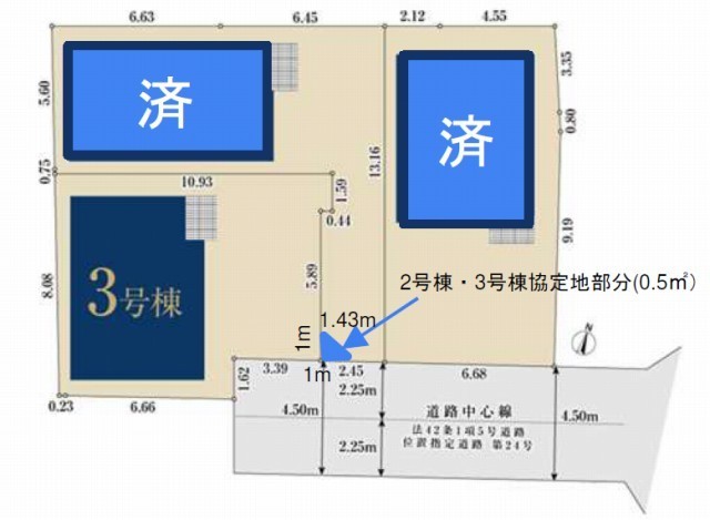 【ミラスモ上高井戸128③】区画図