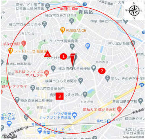 グレイスウッド青葉台 もえぎ野 新築一戸建て 3棟 青葉台駅徒歩14分 近隣の地価相場.jpg