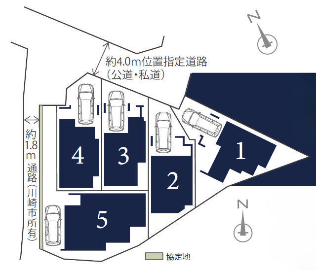 【プラスエーハウス宮前区水沢3丁目】区画図