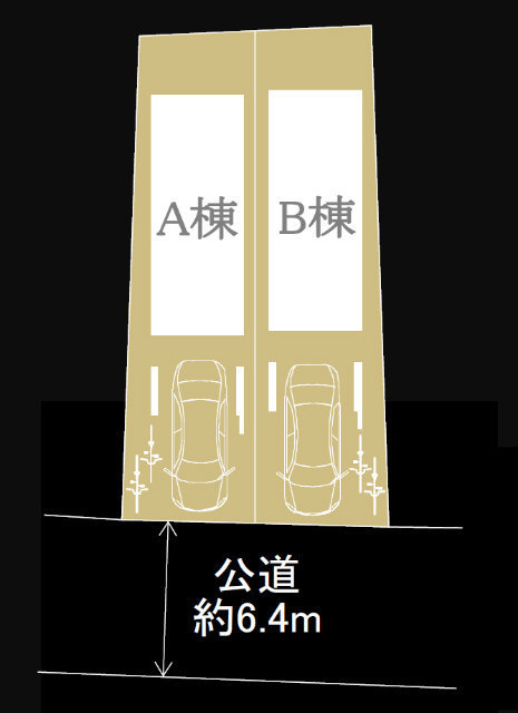【新築一戸建全2棟｜南野川3丁目】区画図