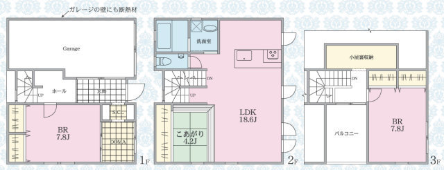 【新築一戸建｜調布市下石原1丁目】間取図