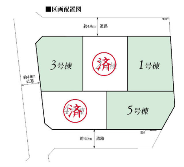 【檜の家～三鷹133期 北野3丁目】区画図