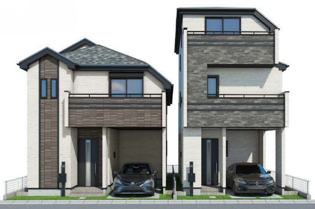 【ハートフルタウン東野川2丁目496番】外観パース