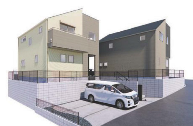 【AQ TERRACE 青葉区奈良町】外観パース２