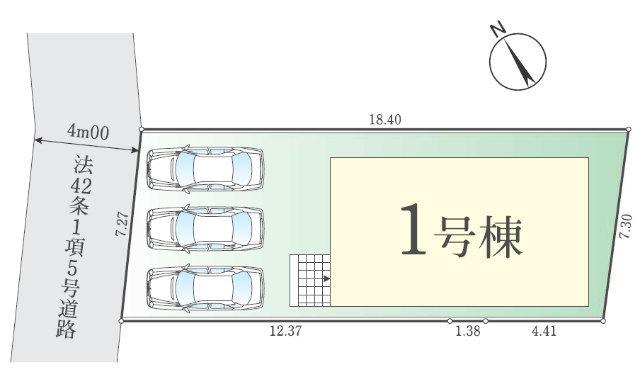 【FiT府中市紅葉丘1期】区画図