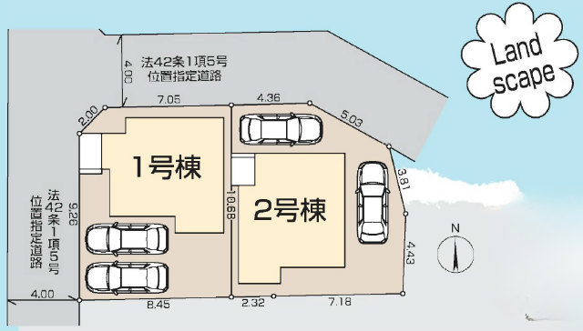 【リーブルガーデン北山町2丁目】区画図
