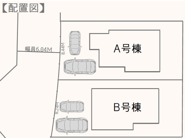 【新築一戸建全2棟｜町田市金井5丁目】区画図