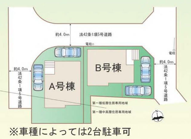 【ハートフルタウン三鷹市新川5丁目303番】区画図
