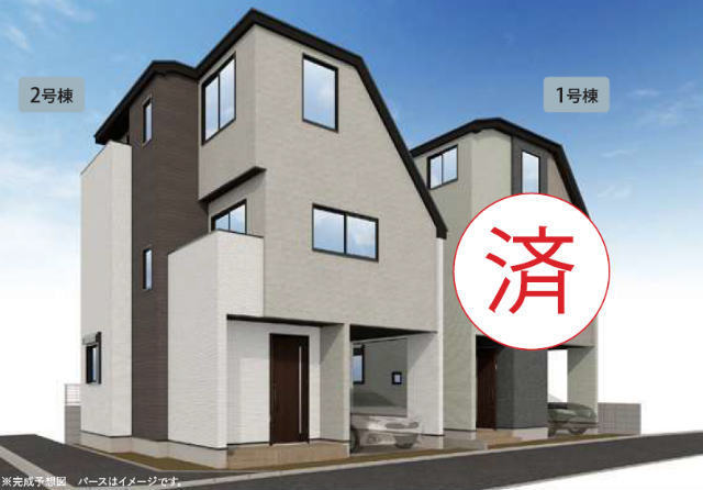 【リガーレ杉並区堀ノ内1期】外観パース